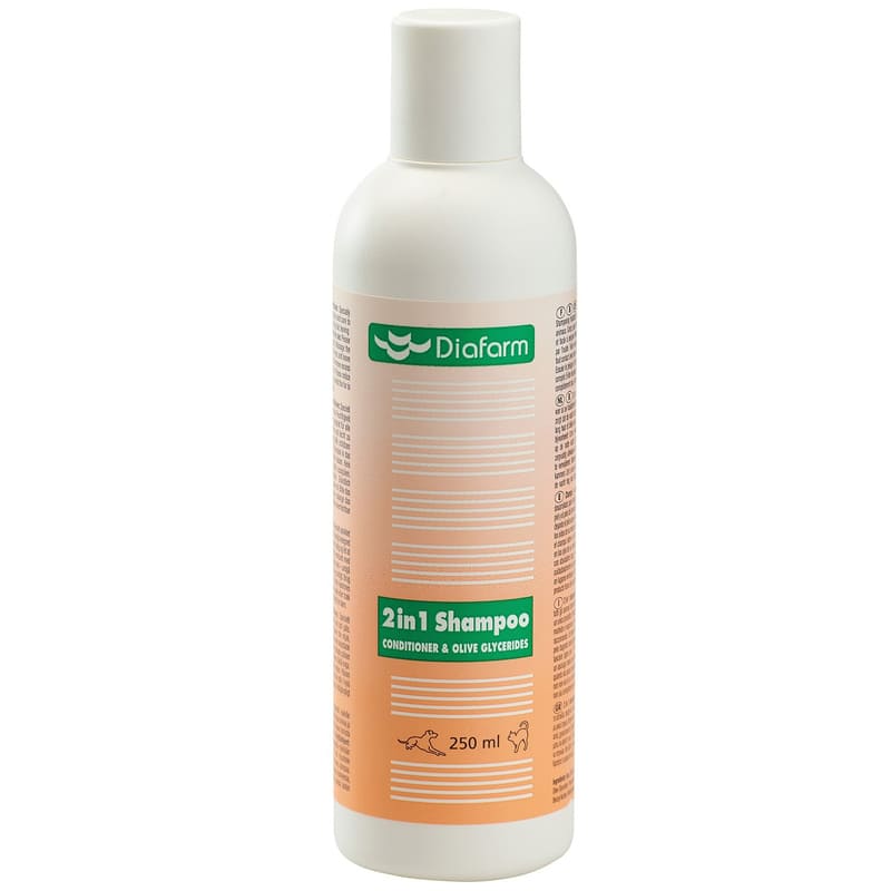 Diafarm 2in1 šampūns suņiem un kaķiem ar kondicionieri 250 ml